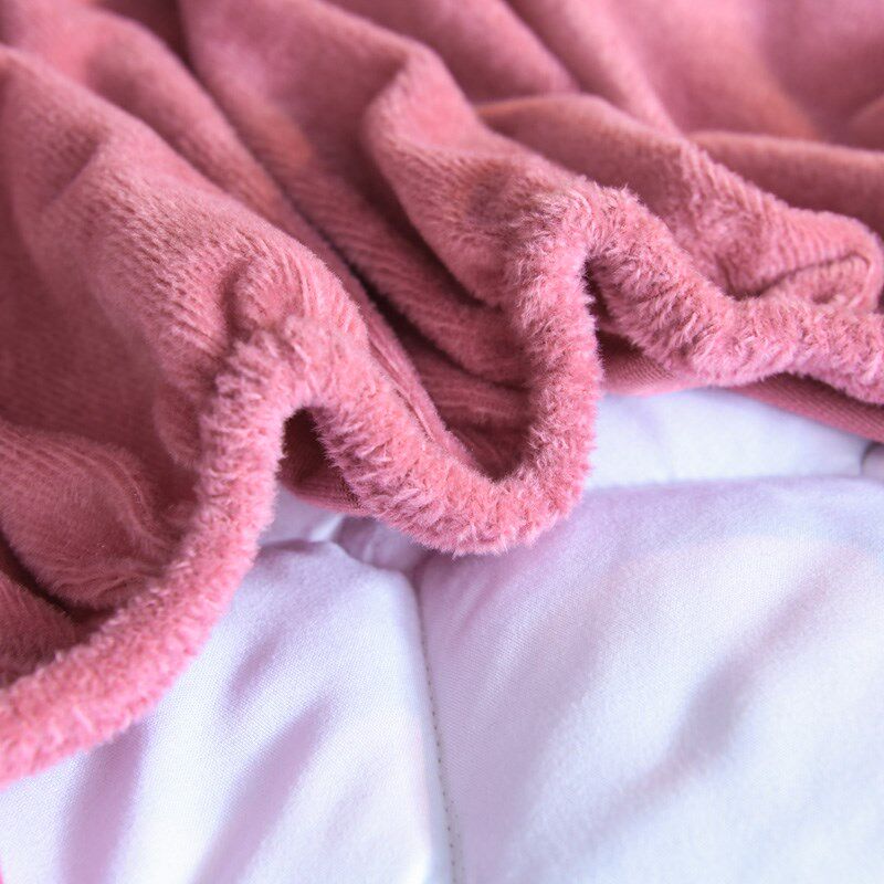 冬季牛奶水晶绒夹棉床笠150x190m全包加厚保暖床罩防滑床垫保护套