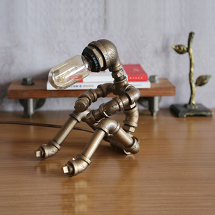 工业风复古书房客厅办公酒吧装饰床头可调光台灯