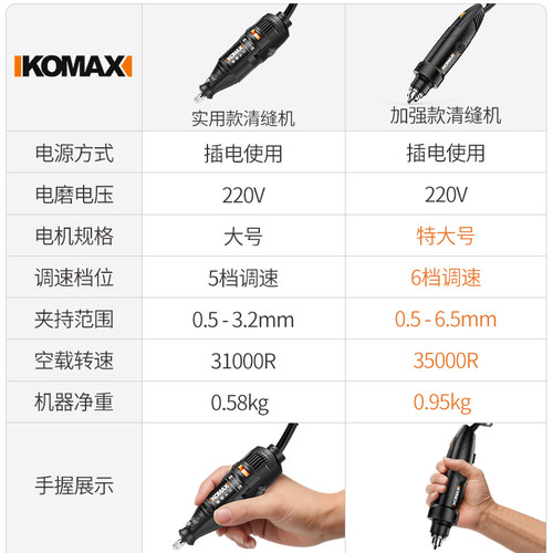 电动清缝机清缝神器美缝剂施工工具切割开槽器瓷砖地砖清理勾缝锥