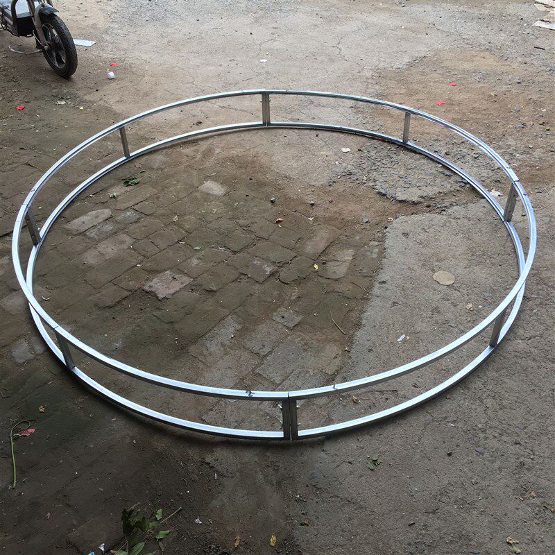 商场美陈圣诞节门店圣诞树铁艺花环吊顶圆环圈婚礼T舞台装饰架子