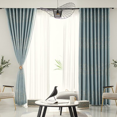 朵颐2023年新款客厅卧室全遮光布带杆全套网红送伸缩杆免打孔安装