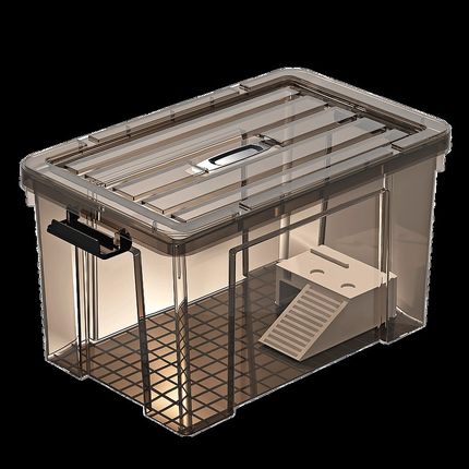 乌龟饲养缸特大号家用带晒台带爬台生态造景塑料带盖防逃逸乌龟缸