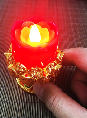 LED电子蜡烛酥油粒小茶蜡财神观音灯供求佛拜神寺庙家用节能安全