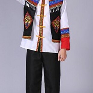 布依衣族套装女贵州演出服土家民族服装女少数民族服百褶裙表演服