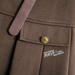 秋款高腰毛呢A字短裙百褶裙半身裙女秋冬新款小个子短款黑色裙子