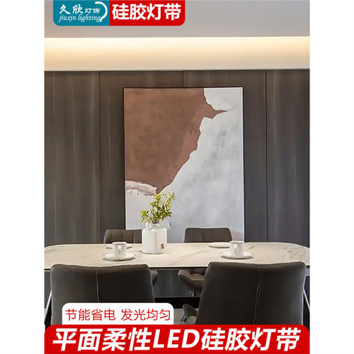 TRIAC24v硅胶灯带嵌入式家装客厅12V霓虹柔线性灯led室外防水线条