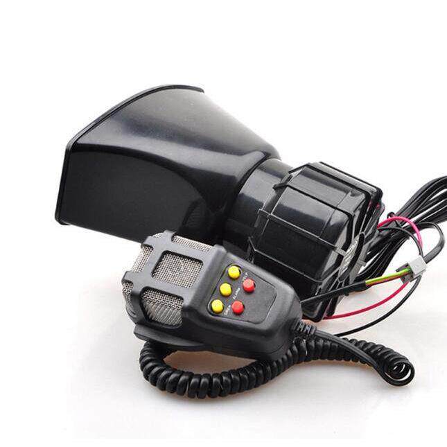 汽车12V24V改装7音喊话器车载喇叭机车5音可接警报器一套价