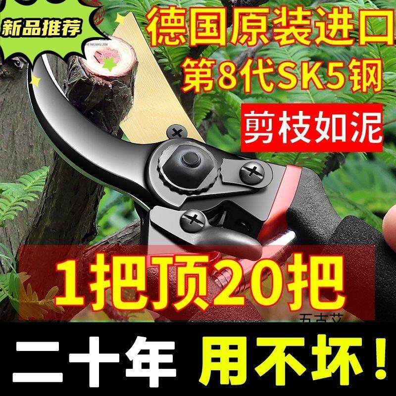 德国进口强力修枝剪刀树枝修剪园林花枝剪子园艺粗枝剪刀剪枝木工