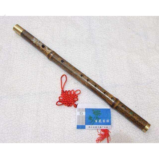 苏东紫竹一节笛子 龙风笛子铜口笛 送中国结 笛膜