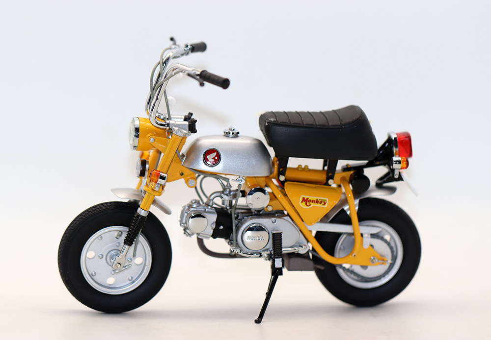 Ebbro 1/10 摩托车模型Honda Monkey本田猴子复古迷你摩托车摆件