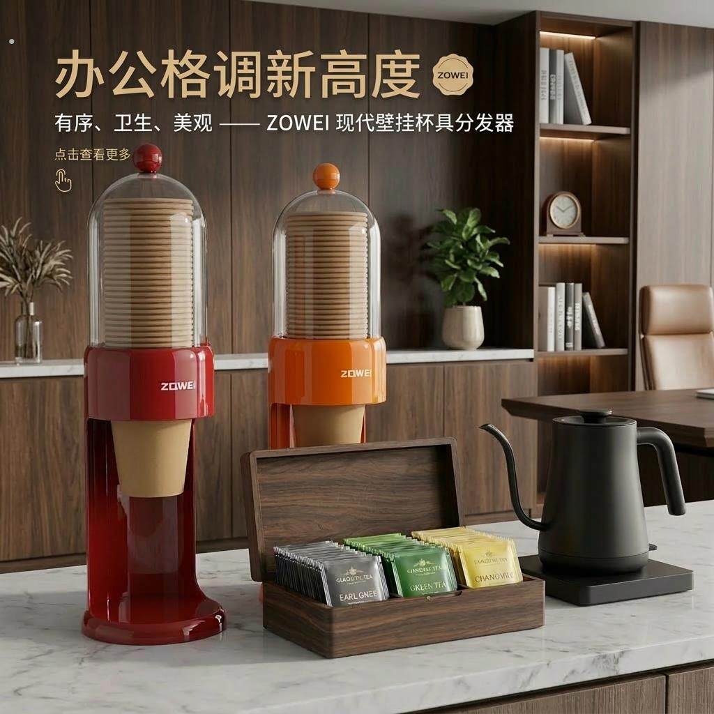 一次性杯子取杯器饮水机水杯架子家用壁挂免打孔收纳取杯架纸杯架