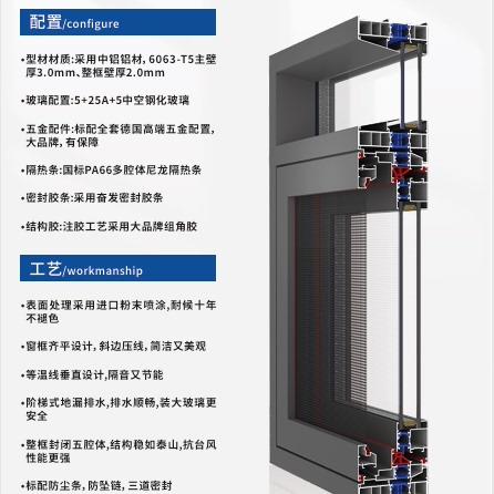 湖南铝合金断桥铝封窗封阳台天花板