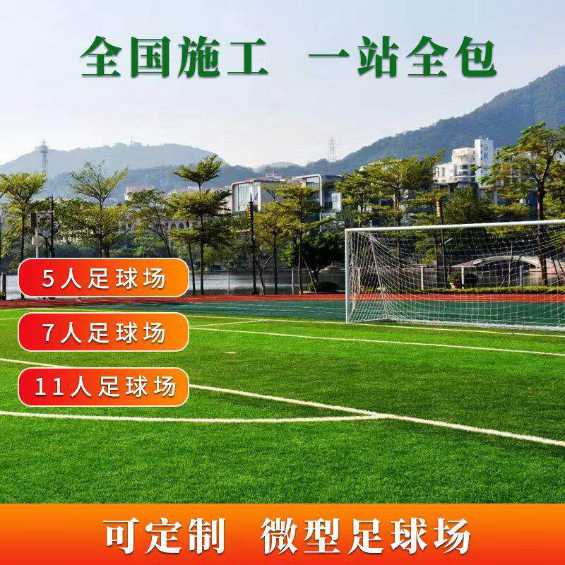 专业足球场人造草坪免填充新国标门球学校幼儿园运动场彷真假草皮