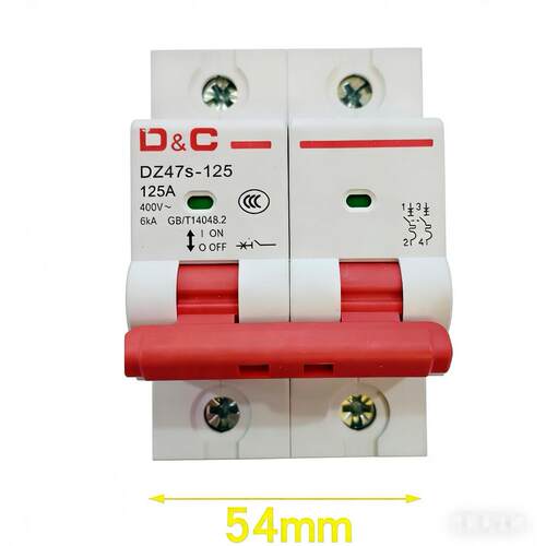 家用100A空气开关2P空开125A安220V两相大功率电闸刀断路器大电流