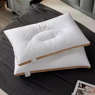 A类全棉枕头枕芯护颈枕纯棉深睡眠颈椎枕家用酒店助睡眠成人一只