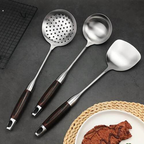 不锈钢锅铲汤勺12漏加厚加长柄厨具套组厨房用品家用炒菜烹饪铲子