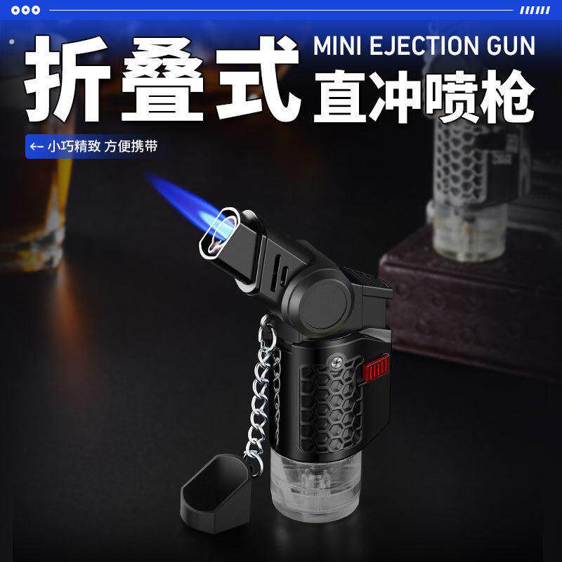 防风直冲充气打火机艾炙点火器点艾条雪茄香薰金属焊枪喷枪点火棒