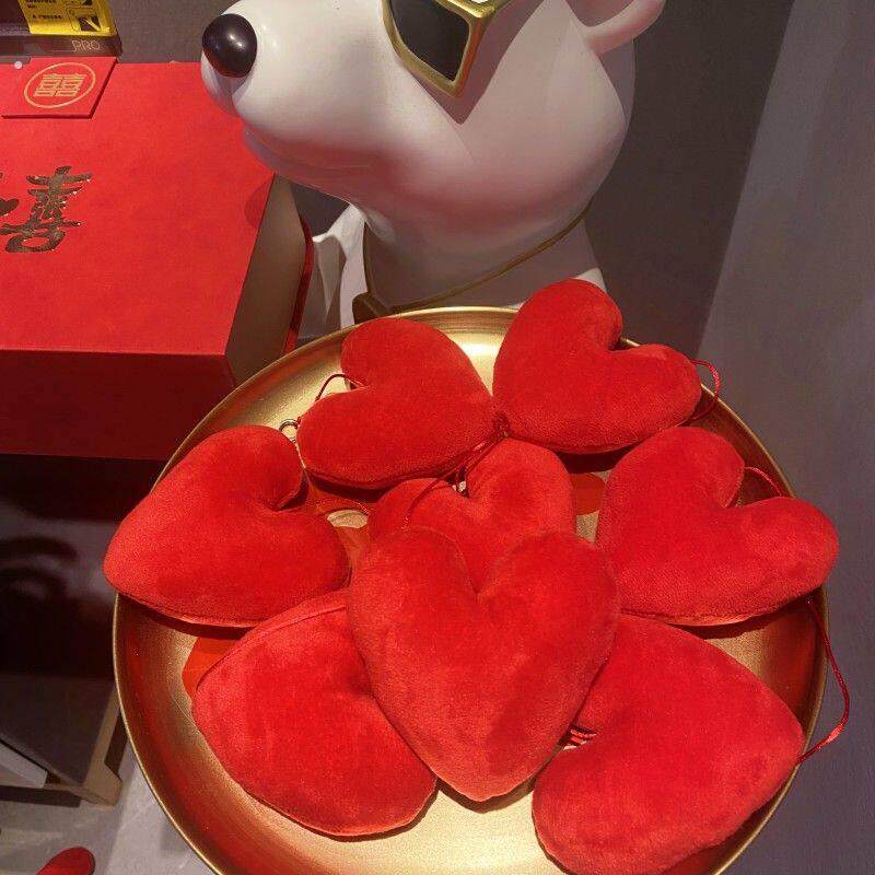 门上装饰品卧室婚房爱心门帘高颜值装饰公主房门帘挂帘免打少女心