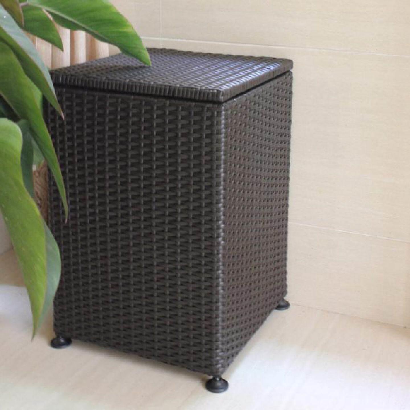 塑料藤编收纳箱收纳箱家用浴室洗衣篮脏衣篮有盖大号脏衣桶收纳箱
