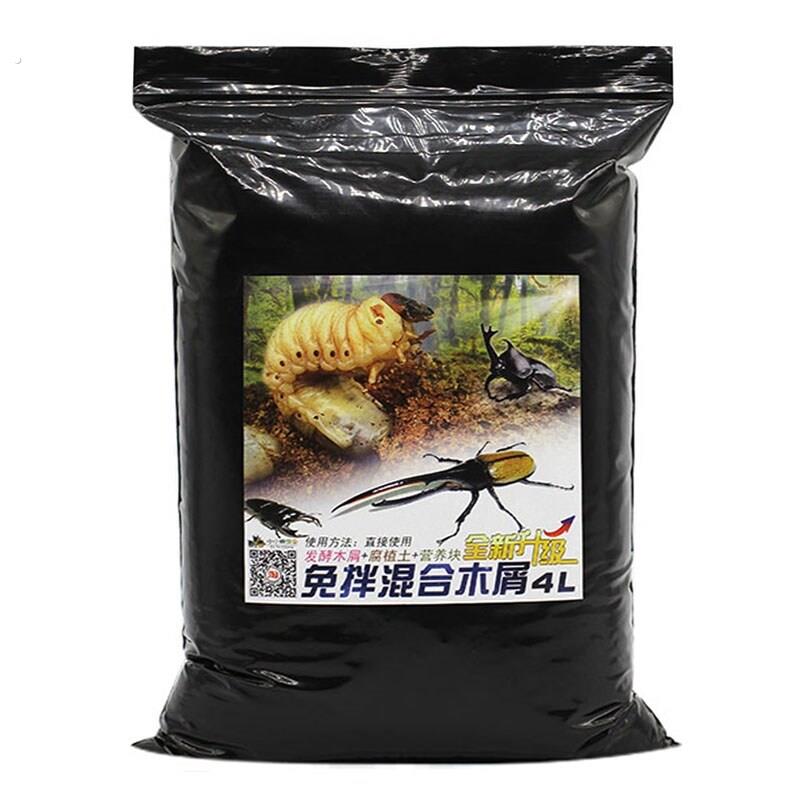 独角仙幼虫深度发酵木屑腐殖土饲料甲虫爬宠锹甲成虫垫材买 二送