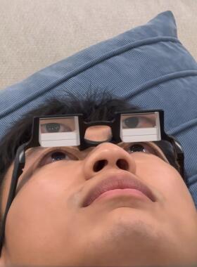 眼里有光！懒人眼镜折射躺卧式看手机电视神器高清反射颈椎防低头
