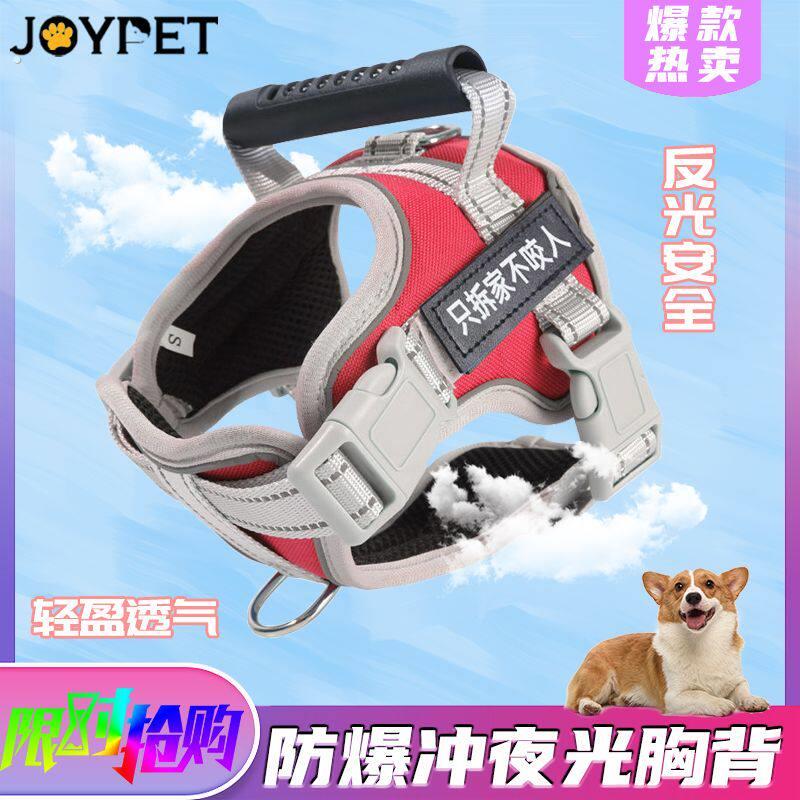 狗狗牵引绳柯基犬狗背带胸背拉布拉多犬脖套大中小型外出宠物胸背