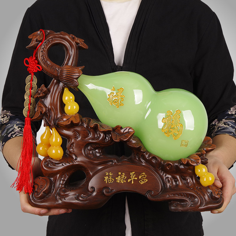 葫芦摆件福禄平安 招财客厅酒柜办公室玄关家居摆设 乔迁开业礼品,家居饰品,装饰摆件,淘宝优惠券,粉丝福利购,淘宝优惠卷