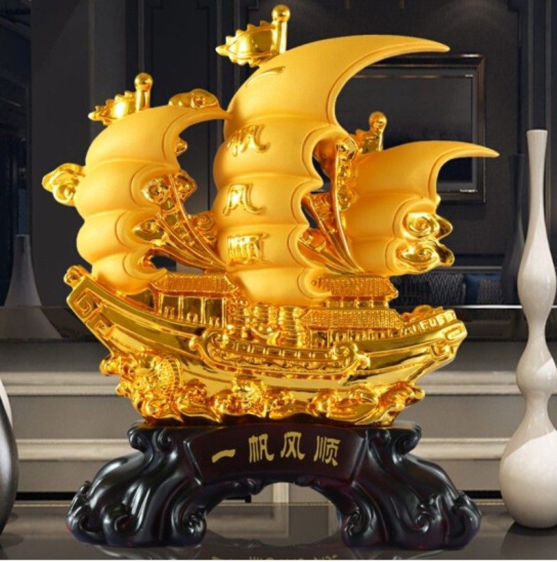 一帆风顺帆船摆件家居客厅办公室电视酒柜装饰品乔迁开业创意礼品,家居饰品,装饰摆件,淘宝优惠券,粉丝福利购,淘宝优惠卷
