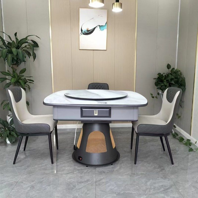 实木餐桌麻将机超静音餐桌两用麻将机高档实木机麻多功能家用电动