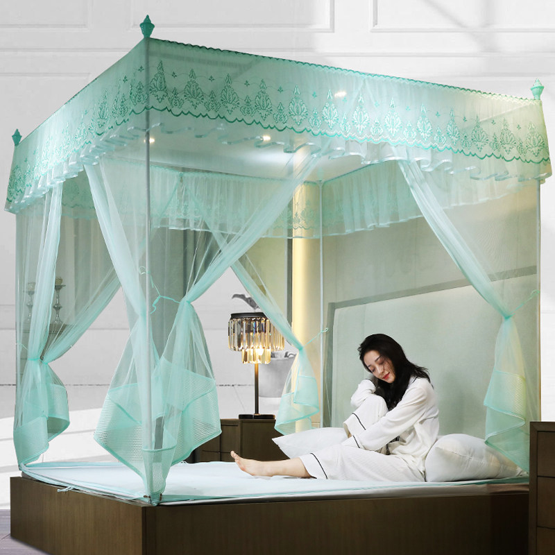 儿童防摔蚊帐拉链坐床方顶1.35m床1.8米床1.5X190cm加粗加高纹账,床上用品,蚊帐,淘宝优惠券,粉丝福利购,淘宝优惠卷