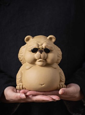 可爱萌熊储钱罐家居装饰摆件家用客厅办公室玄关桌面摆设茶桌茶室