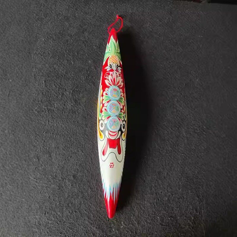鼎麓 民间工艺品 宝鸡特色礼品 彩绘梭子脸谱 家居幼儿园装饰挂件