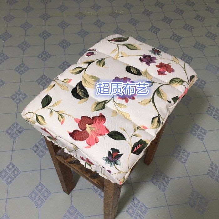 帆布学生长方形板凳子薄款坐垫套 夏季吸汗椅垫松紧防滑罩垫定制