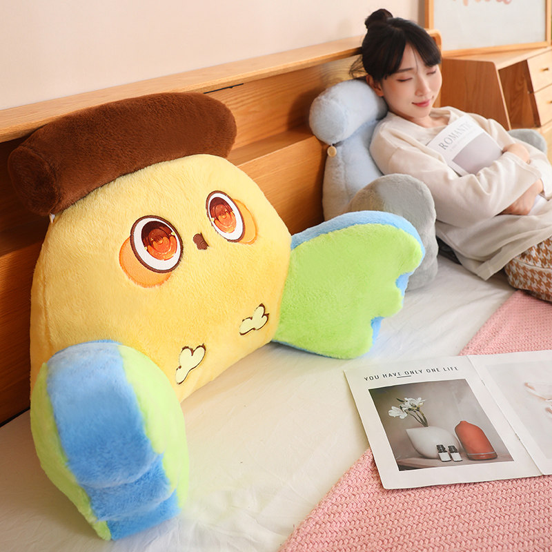 卡通可爱学生宿舍软包靠枕床头靠垫护腰大靠背车载办公室腰靠垫,居家布艺,腰靠垫,淘宝优惠券,粉丝福利购,淘宝优惠卷