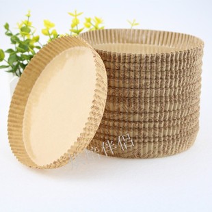 6寸耐高温圆形蛋糕托 防油耐烤纸杯 披萨托一次性面包纸托100只