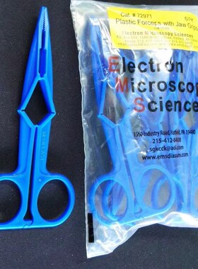 EMS镊子72971 蓝色聚丙烯塑料镊子 实验室冷冻镊子