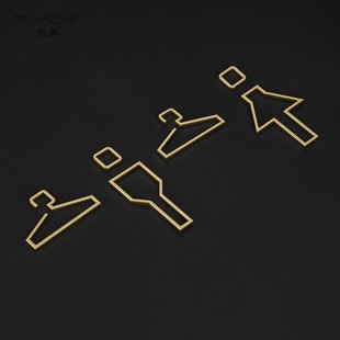 金属个性男女更衣室标识牌酒店民宿公共指示指引牌淋浴间游泳馆健