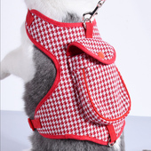 狗狗牵引绳泰迪比熊中型小型犬狗链子宠物用品遛狗猫背心式 胸背带