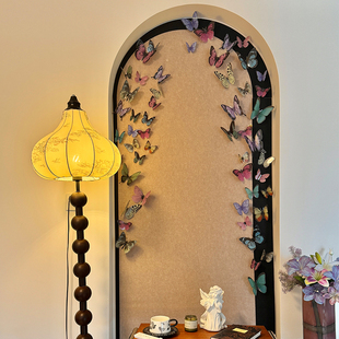 拱门造型毛毡板墙贴照片墙立体墙贴背景板免打孔软木板墙面愿景墙