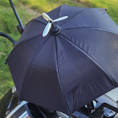 电动车手机导航支架小雨伞机车架竹蜻蜓迷你伞遮阳防雨外卖员通用