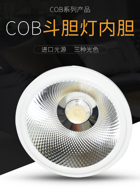 led斗胆灯内胆灯芯AR111斗胆灯杯15W12W单头双头配件格栅射灯光源