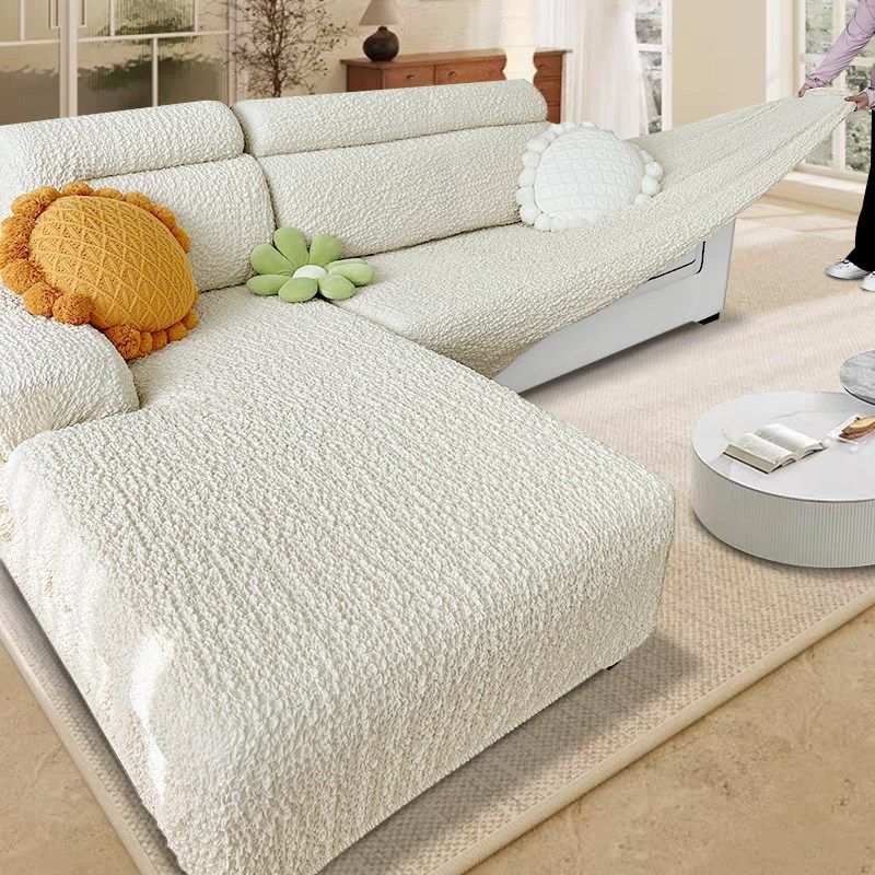 夏季奶油风沙发套罩全包卍能套四季通用防尘一二三贵妃沙发套盖布