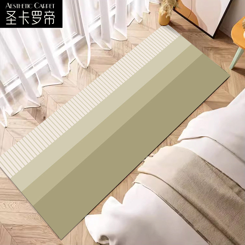 床边毯侘寂风卧室床前地毯高级羊羔绒 tpr防滑底防水床尾房间地垫,居家布艺,床边毯,淘宝优惠券,粉丝福利购,淘宝优惠卷