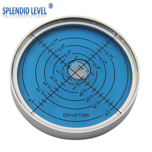 双面观测金属万向水平泡6010高精度气泡水平仪双面玻璃圆形水准器