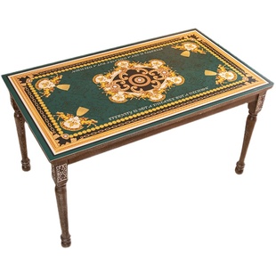 复古欧式美式餐桌垫桌布免洗防水防油皮革桌面垫防烫茶几布垫台布