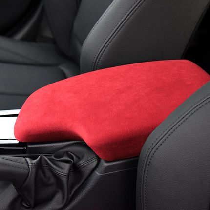 适用于13-19老款宝马3系/4系翻毛皮扶手箱盖中控排档把内饰改装饰