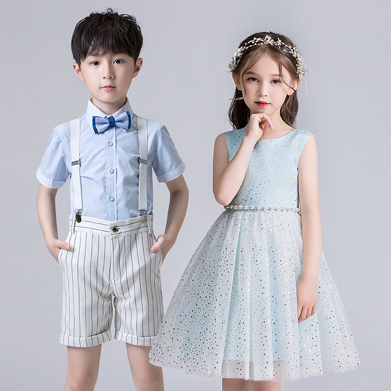 六一男女儿童表演出服中小学生衬衣夏套装舞蹈幼儿园大合唱礼服裙,童装/婴儿装/亲子装,儿童演出服,淘宝优惠券,粉丝福利购,淘宝优惠卷