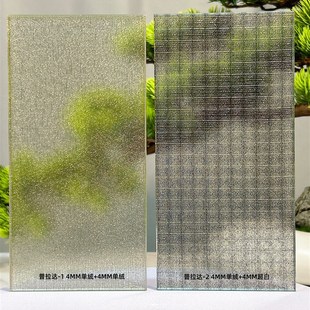 工厂定制双层夹胶夹丝钢化艺术玻璃移门屏风隔断背景入户玄关护栏