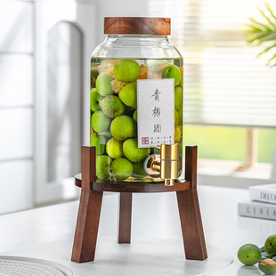 家用青梅泡酒玻璃瓶专用带龙头酿酒罐子密封酒瓶酒坛酒桶酒罐容器