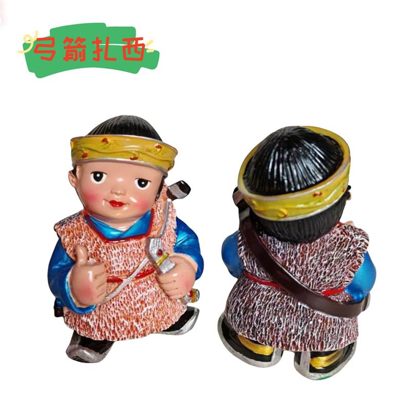西藏青海藏族工艺品文创特色人物拉萨旅游工艺品车载装饰品摆件